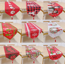 Load image into Gallery viewer, Christmas yarn-dyed table flag
