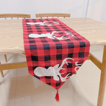 Load image into Gallery viewer, Christmas yarn-dyed table flag
