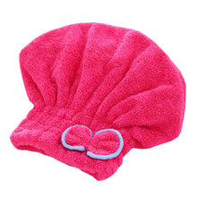 Load image into Gallery viewer, 2Pcs Microfibre Quick Hair Drying Bath Hat
