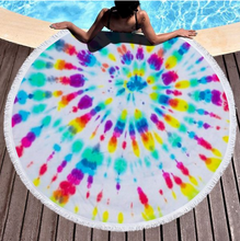 Load image into Gallery viewer, Luxuriant Printed Round Beach Towel Yoga Mat
