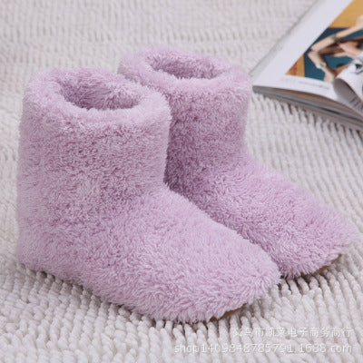 Electric Heated Shoes Winter Warmer USB Charging Comfortable Plush Thermal Boot