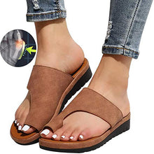 Load image into Gallery viewer, Ladies platform slip-on slippers
