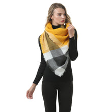Load image into Gallery viewer, Women Scarf Fashion Plaid Winter Cashmere Scarves
