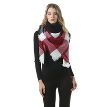 Load image into Gallery viewer, Women Scarf Fashion Plaid Winter Cashmere Scarves
