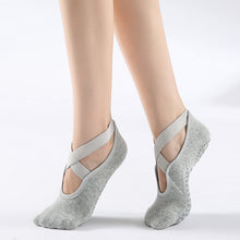 Load image into Gallery viewer, 3 Pair Yoga Socks for Women Non-Slip Grips &amp; Straps
