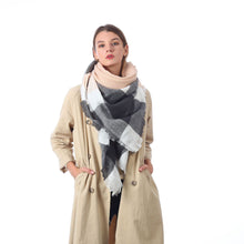 Load image into Gallery viewer, Women Scarf Fashion Plaid Winter Cashmere Scarves
