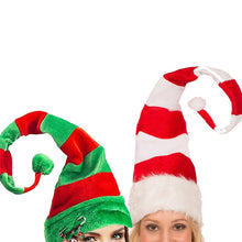 Load image into Gallery viewer, Funny Party Hats Christmas Hats Long Striped Felt Plush Elf Hat
