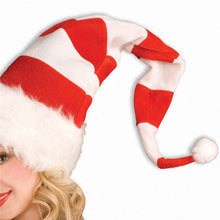 Load image into Gallery viewer, Funny Party Hats Christmas Hats Long Striped Felt Plush Elf Hat
