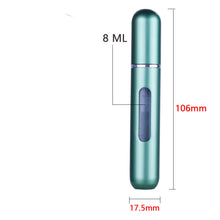 Load image into Gallery viewer, 8ML Mini Small Perfume Refillable Bottle Portable Aluminum Atomizer
