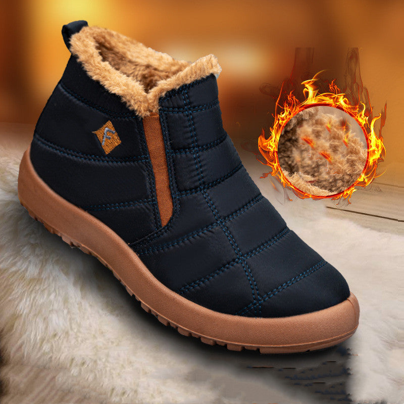 Unisex waterproof and warm snow cotton shoes
