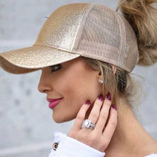 Load image into Gallery viewer, New Glitter Ponytail Baseball Cap
