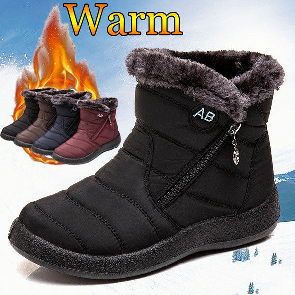 Women's Warm Waterproof Snow Boots Winter Non-slip Short Boots