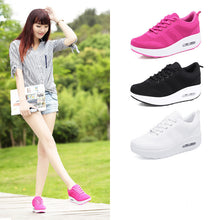Load image into Gallery viewer, Ladies fly woven mesh breathable sports casual shoes
