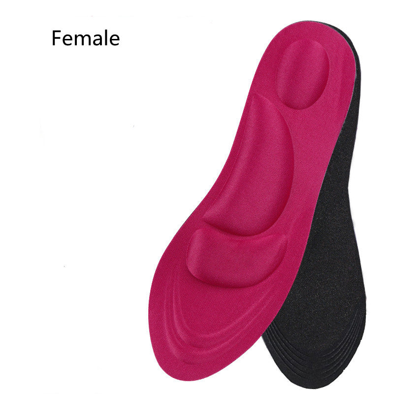 2 Pair 4D Sponge Pain Relief Soft Insoles