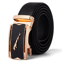 Load image into Gallery viewer, PU Leather automatic buckle pure cowhide belt
