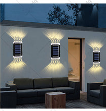 Load image into Gallery viewer, Solar Lamp Outdoor Wall Lamp Steps Up and Down Glowing Night Light
