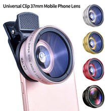 Load image into Gallery viewer, 2 IN 1 Lens Universal Clip 37mm Mobile Phone Lens Professional For iPhone Android
