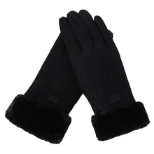 Load image into Gallery viewer, Women Furry Warm Mitts Gloves
