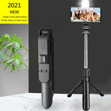 Load image into Gallery viewer, NEW Bluetooth Wireless Selfie Stick Tripod with Fill Light
