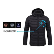 Load image into Gallery viewer, Men Winter Warm USB 9 Areas Heating Jackets
