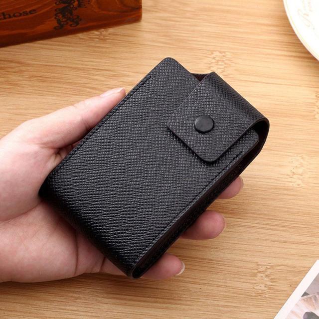 Unisex PU Leather Business ID Credit Card Wallet Holder