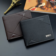 Load image into Gallery viewer, New Men&#39;s PU Short Multi-card Coin Purse Fashion Casual Wallet
