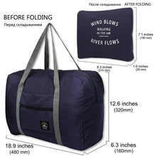 Load image into Gallery viewer, Nylon Foldable Travel Bags Unisex Large Capacity Bag
