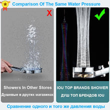 Load image into Gallery viewer, Shower Head Water Saving Flow 360 Degrees Rotating With Small Fan
