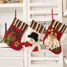 Load image into Gallery viewer, 3 Pack Christmas stocking gift bag
