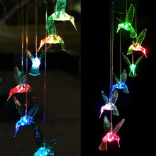 Load image into Gallery viewer, Color Changing Led Mobile Hummingbird Solar Lights
