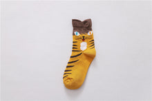 Load image into Gallery viewer, 4 Pairs of Cotton-Rich Cat Socks
