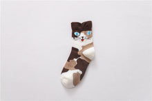 Load image into Gallery viewer, 4 Pairs of Cotton-Rich Cat Socks
