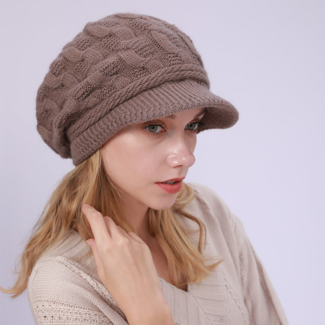 Fleece Warm Rabbit Wool Beret