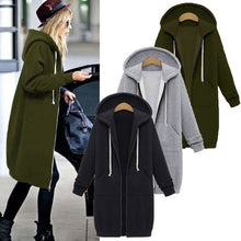 Load image into Gallery viewer, Autumn and winter women&#39;s medium long sweater long coat
