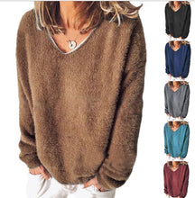 Load image into Gallery viewer, Autumn And Winter Fashion Women&#39;s Clothing Plus Size Long Sleeve Knitted Sweaters
