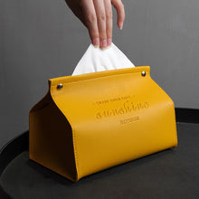 Load image into Gallery viewer, Leather Tissue Box Car Tissue Box Home
