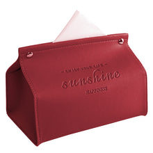 Load image into Gallery viewer, Leather Tissue Box Car Tissue Box Home
