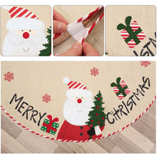 Load image into Gallery viewer, Santa Claus Snowman Christmas Tree Skirt
