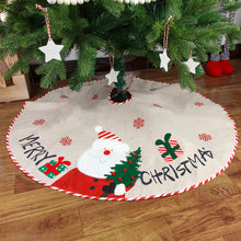 Load image into Gallery viewer, Santa Claus Snowman Christmas Tree Skirt
