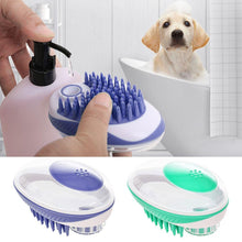 Load image into Gallery viewer, 2 in 1 Silicone Pet Dog Bath Brush Massage Comb Cleaning Tool
