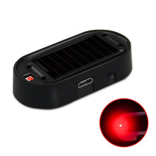 Load image into Gallery viewer, Car LED Solar Powered Fake Security Light Simulated Dummy Alarm
