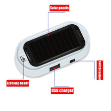 Load image into Gallery viewer, Car LED Solar Powered Fake Security Light Simulated Dummy Alarm
