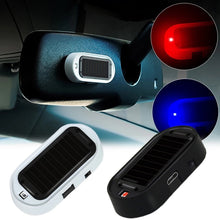 Load image into Gallery viewer, Car LED Solar Powered Fake Security Light Simulated Dummy Alarm
