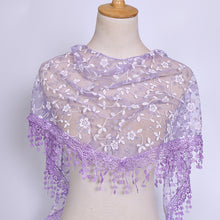 Load image into Gallery viewer, Spring Autumn Women Print NatioNal style Rose Shawl Scarves
