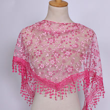 Load image into Gallery viewer, Spring Autumn Women Print NatioNal style Rose Shawl Scarves
