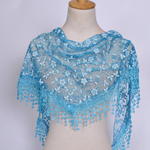 Load image into Gallery viewer, Spring Autumn Women Print NatioNal style Rose Shawl Scarves
