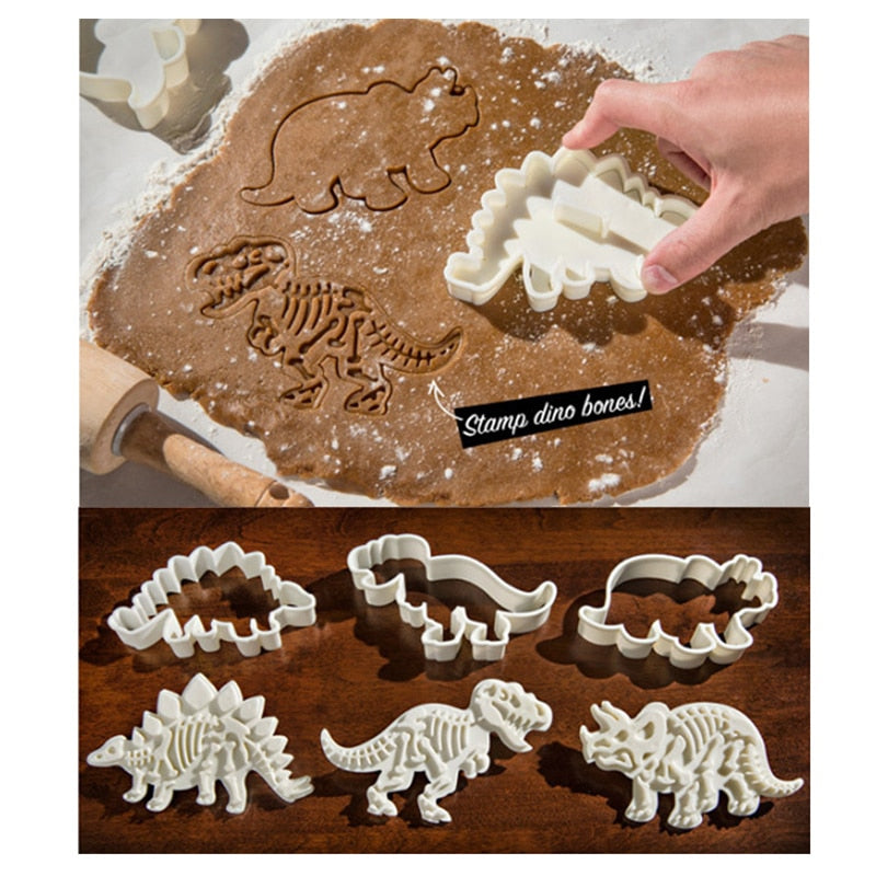 3D Dinosaur Cookie Cutters Mold  Cake Decor Tool