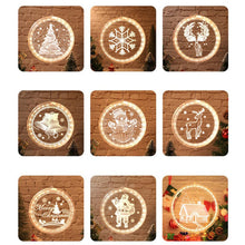 Load image into Gallery viewer, 3D 16M Disc Hanging LED Christmas Lights
