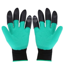 Load image into Gallery viewer, 8 Hand Claw Plastic Garden Rubber Gloves
