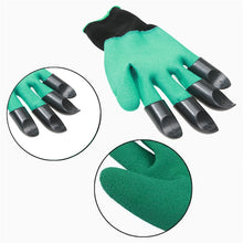 Load image into Gallery viewer, 8 Hand Claw Plastic Garden Rubber Gloves
